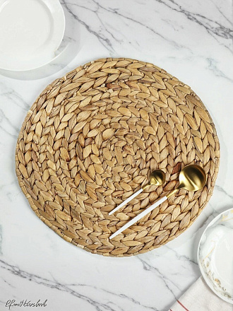 Салфетка сервировочная 38х38 см, круглая, Y4-5448