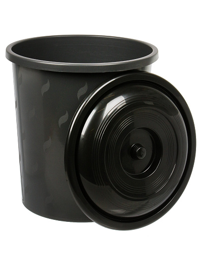 Бак для мусора пластик, 40 л, с крышкой, 40х40х47 см, в ассортименте, Альтернатива, М7740