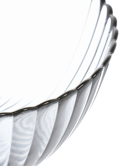 Салатник стекло, рельеф, 13х6 см, Магия, ОСЗ, С2438, графит