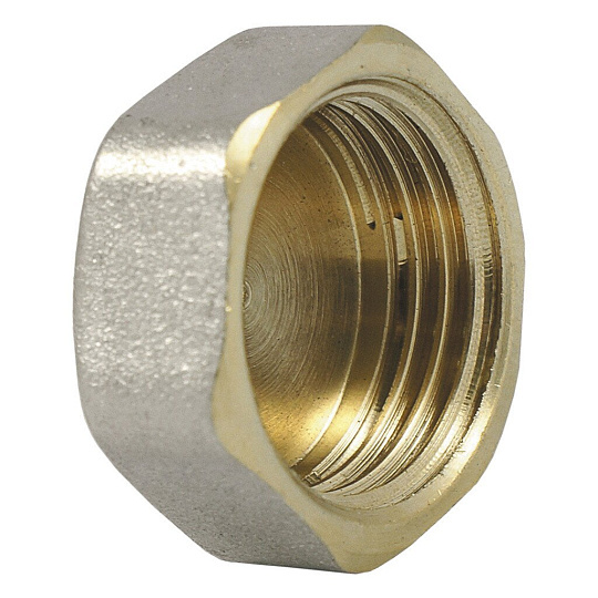 Заглушка 1/2'', г, латунь, индивидуальная упаковка, MasterProf