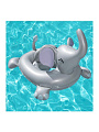 Игрушка для плавания 96.5х84 см, Bestway, Лодочка Слоненок, со встроенным динамиком, серая, 34152