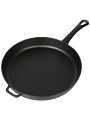 Сковорода чугун, 28 см, Гардарика, литая ручка, с ушком, индукция, 00128 - фото 7