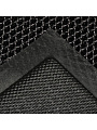 Коврик придверный, 60х90х70 см, прямоугольный, полиэстер, напольный, серо-черный, Mesh mat, MM-12 - фото 3