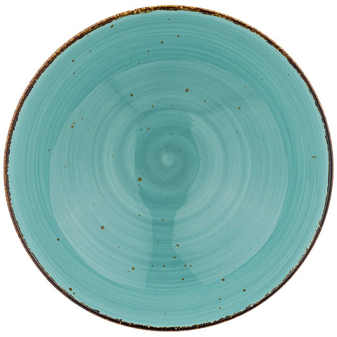 Салатник фарфор, круглый, 16.5х5.5 см, 0.5 л, Nature, Bronco, 263-1037, бирюзовый
