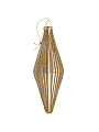 Елочное украшение Капля, золото, 15х5 см, стекло, F010045