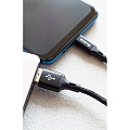 Кабель USB, OLMIO, Basic, USB Type-C, 1.2 м, 2.1А/3А, черный, 041638 - фото 2