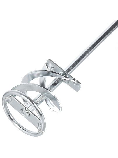 Насадка-миксер для красок и строительных смесей, плоские лопасти, диаметр 60х400х8 мм, оцинкованная, Bartex, 4211 Z