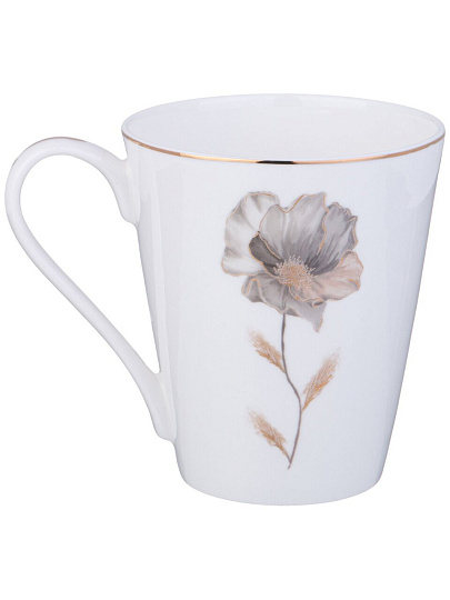 Кружка фарфор, 450 мл, Inspiration Золотой цветок, Lefard, 422-125