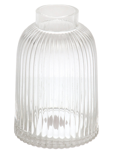 Ваза стекло, настольная, 16*24CM, Лютик, прозрач, Y4-11060