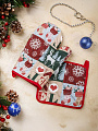 Набор кухонный 2 шт, 26х18см + 18х18 см (варежка, прихватка), 100% хлопок, Новогодняя гирлянда