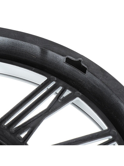 Часы настенные, кварцевые, 43 см, круглые, пластик, белые, Y6-10676