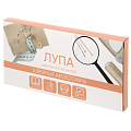 Лупа ручная, круглая, 90 мм, трехкратное увеличение, ГЦ+, черная - фото 2