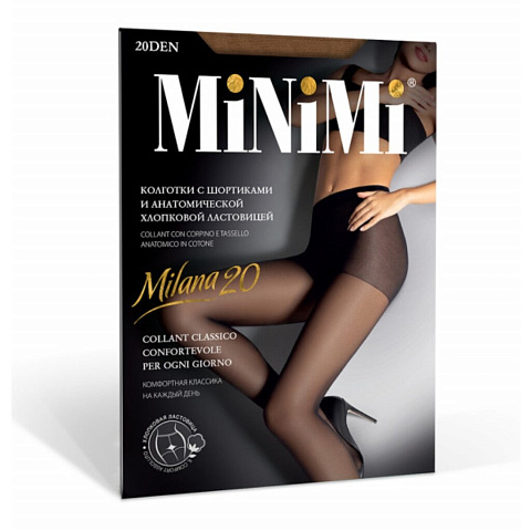 Колготки Minimi, Mini Milana, 20 DEN, р. 4, daino, шортики