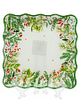 Блюдо стекло, квадратное, 20х20 см, рифленое, Еловая ветвь, Daniks - фото 3