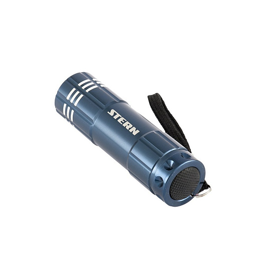 Фонарь бытовой алюминиевый, синий корпус, 9 LED, 3хААА, Stern, 90505