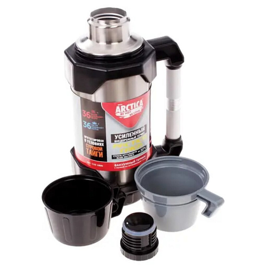 Термос нержавеющая сталь, 1.8 л, узкая горловина, Арктика, колба нержавеющая сталь, 110-1800