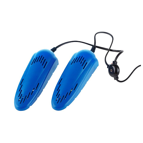 Электрическая сушилка для обуви, 10 Вт, 65-80°C, синяя, Ergolux ELX-SD02-C06