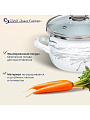 Кастрюля эмалированная сталь, 1.5 л, крышка стекло, сферический, Сантэкс, Шейк бело-черная, 1-2415111, индукция - фото 7