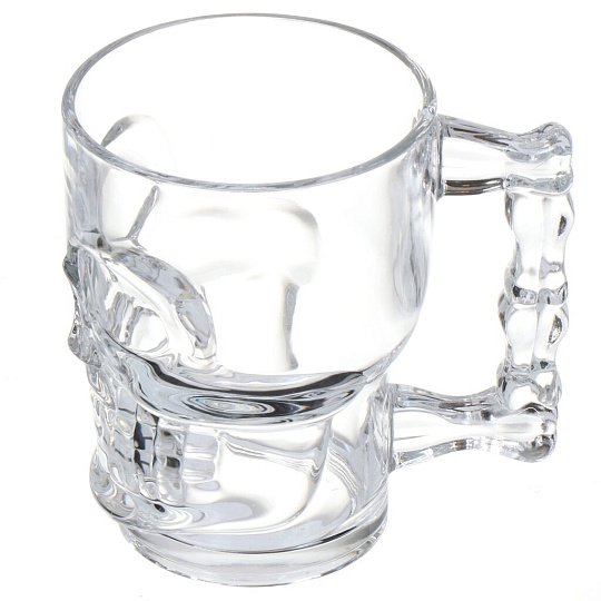 Кружка стекло, 500 мл, Skull, Briverre, BR2101