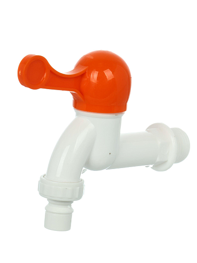 Кран водоразборный 1/2", пластик, ручка-флажок, Stemix