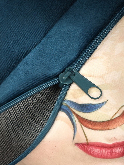 Наволочка декоративная Колибри в цветах, 100% полиэстер, 40 х 40 см