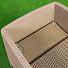 Мебель садовая Green Days, кофе с молоком, стол, 90х90х76 см, 4 кресла, подушка, 150 кг, 250+008-lght coff - фото 11