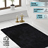 Набор ковриков для ванной и туалета, антискользящий, 2 шт, 0.5х0.8, 0.5х0.5 м, черный, TDM5080-01 - фото 4
