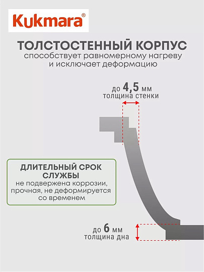 Кастрюля-жаровня алюминий, антипригарное покрытие, 4 л, крышка стекло, Kukmara, Trendy style, ж41tsml, малахит