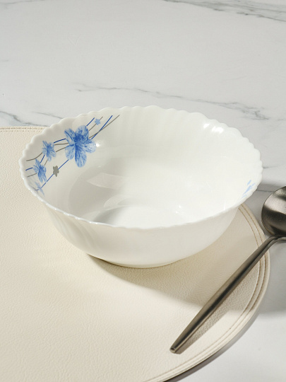 Салатник стеклокерамика, круглый, 18х6 см, 0.6 л, Вуаль, TW70