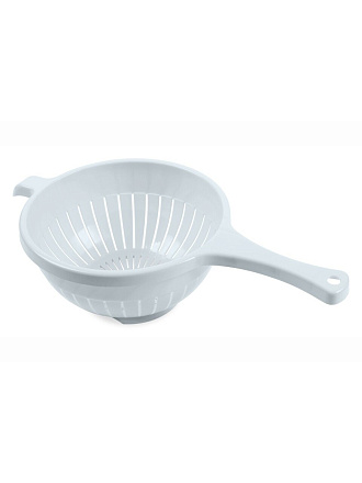 Дуршлаг пластик, 37x21x10 см, 2.8 л, с ручкой, светло-голубой, Martika, Кристи, С44СГЛ