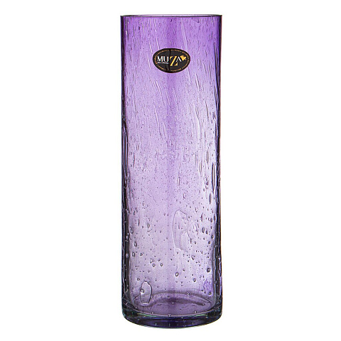 Ваза стекло, настольная, 30 см, Muza, Perfetti Lavender, 380-619