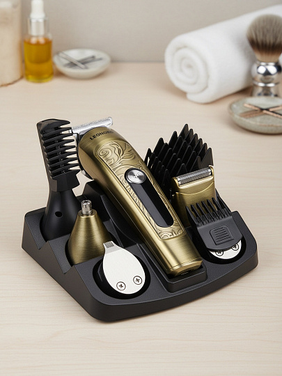 Набор для стрижки Leonord, LE-1247, аккумуляторный, 5 Вт, бритва, триммер, машинка