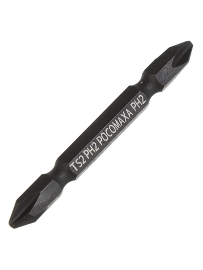 Бита ударная Росомаха, PH2, 65 мм, 10 шт, магнитный адаптер, 350002