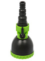 Насадка для полива пластик, 1/2-5/8-3/4, быстросъемная, с краном, Grandy, черно-зеленая - фото 3