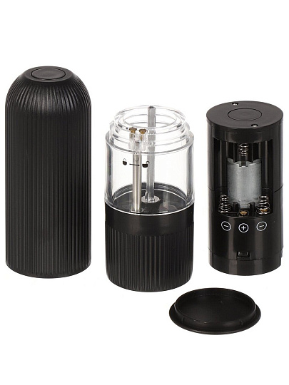 Мельница для специй пластик, электрическая, черная, Y4-8031