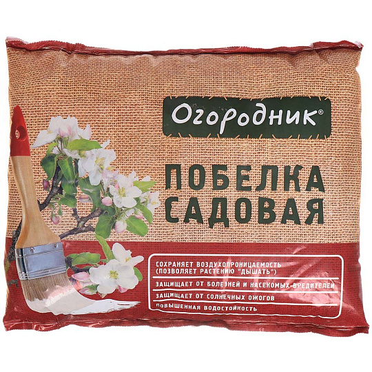 Побелка садовая для деревьев сухая, от болезней и насекомых вредителей, 1.25 кг, Огородник, Сз0600ОГО02