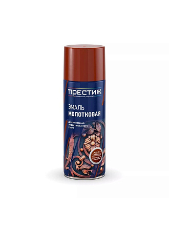 Эмаль аэрозольная, Престиж, с молотковым эффектом, серебристо-черная, 520 мл
