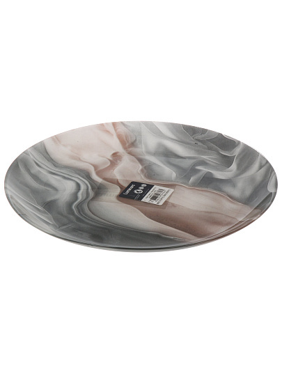 Тарелка обеденная, стекло, 25 см, круглая, Marbreeze, Luminarc, X1789