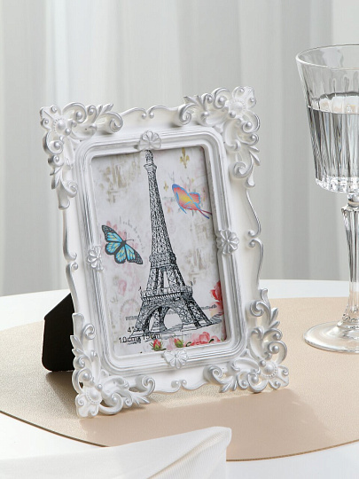 Фоторамка фото 10х15 см, серебро, резная, Y3-1550