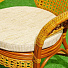 Мебель садовая Диана, стол, 60х64 см, 2 кресла, 1 диван, подушка, 110 кг, 121х78х65 см, IND02 - фото 4