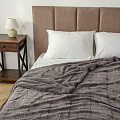 Плед евро, 200х230 см, 100% полиэстер, Silvano, Берген, темно-серый, A120047 - фото 4