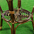 Мебель садовая Мальдивы мини, кофейная, стол, 55х55х56 см, 2 стула, подушка, 110 кг, IND13WG - фото 8