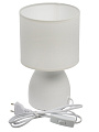 Светильник настольный E14, 40 Вт, белый, абажур белый, Rivoli, Nadine, 7042-502, керамика - фото 4