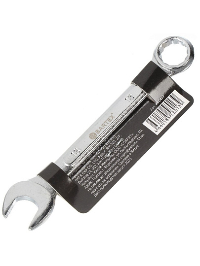 Ключ комбинированный, Bartex, 13 мм, CrV сталь, Эко