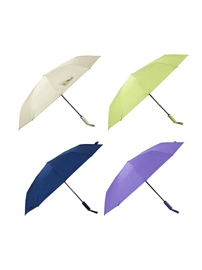 Зонт унисекс, автомат, 10 спиц, 103 см, металл, пластик, стекловолокно, усиленный, в ассортименте, в ассортименте, 302-397