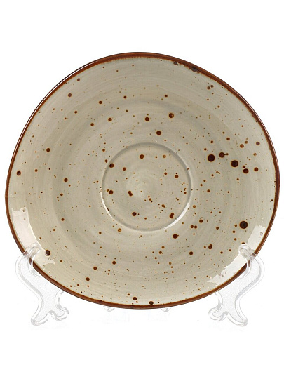 Чайная пара фарфор, 2 предмета, на 1 персону, 250 мл, Horeca, Графит, 206-55030