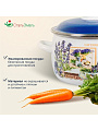 Кастрюля эмалированная сталь, 4 л, крышка сталь, сферический, СтальЭмаль, Горная лаванда, 6RC201M, индукция - фото 3