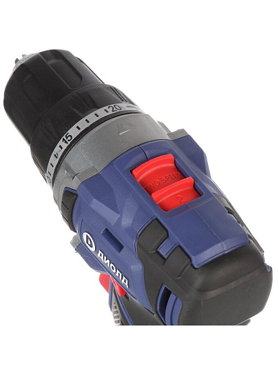 Дрель-шуруповерт аккумуляторный, Диолд, ДЭА-20Л-09, бесщеточный, 20 В, кейс, 10300170