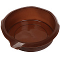 Форма для запекания силикон, 25.5х6.5 см, круглая, шоколад, Daniks, Savory, Y4-4967 - фото 2