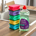 Набор для уборки Softi Clean, 500 мл, средство для мытья посуды + губки для посуды 5 шт